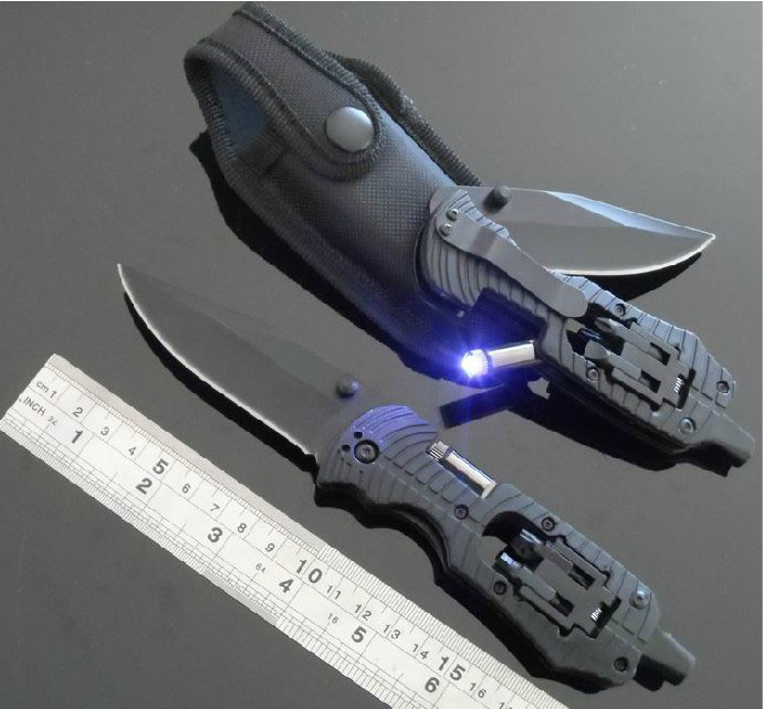 Screwdriver tool knife with LED flashlight can do customer logo UD50043